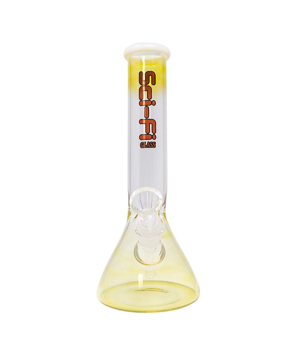 10" Sci-Fi Glass Bent Neck Glass Beaker Bong - Image 3