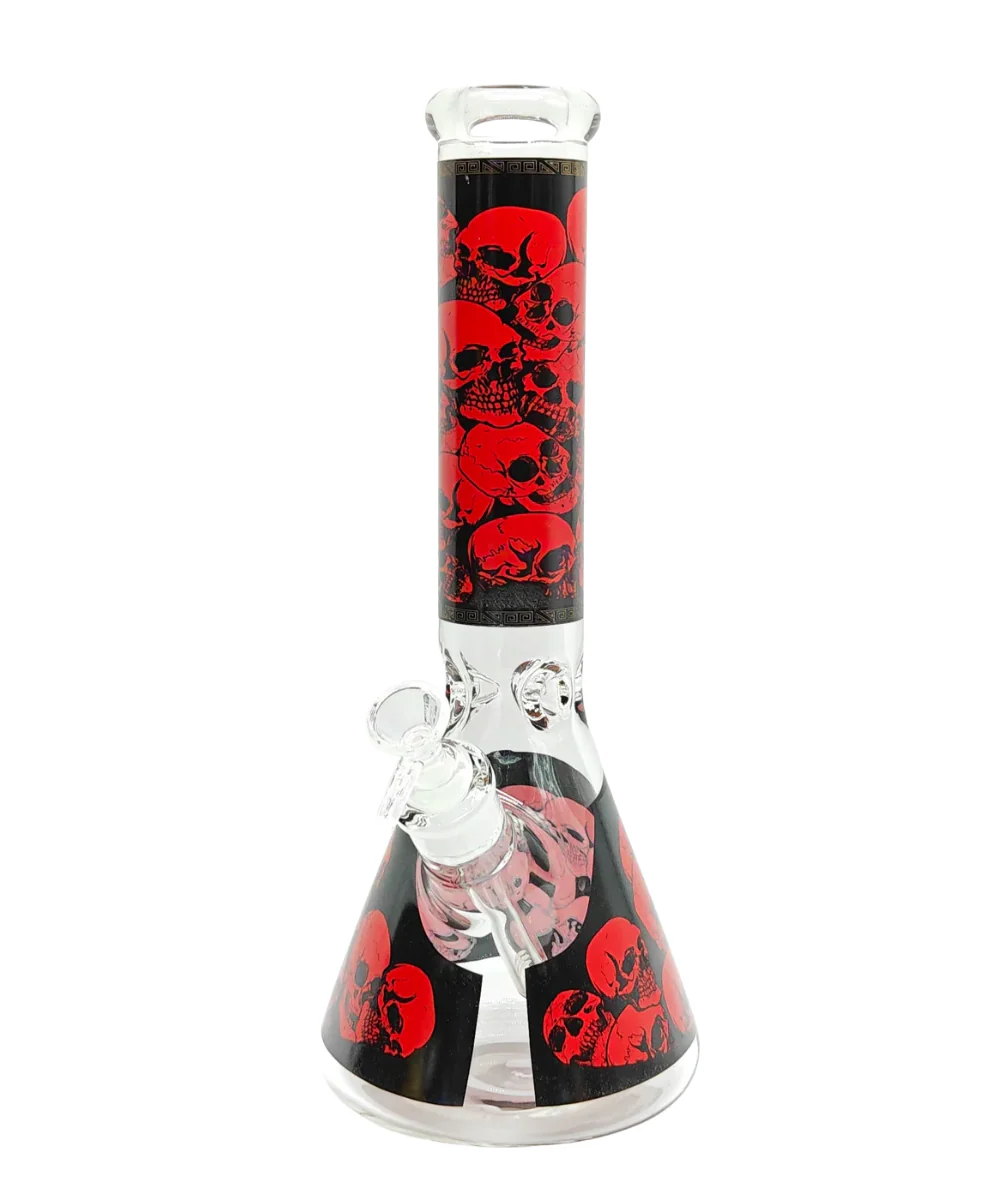 14" 7mm Thick Skull Beaker Bong - Image 2