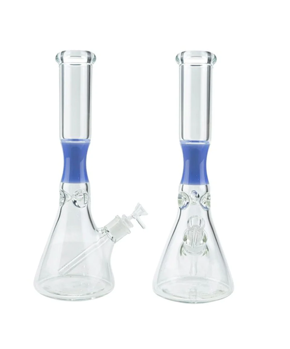 14" Hourglass Beaker Base Glass Bong - Image 2