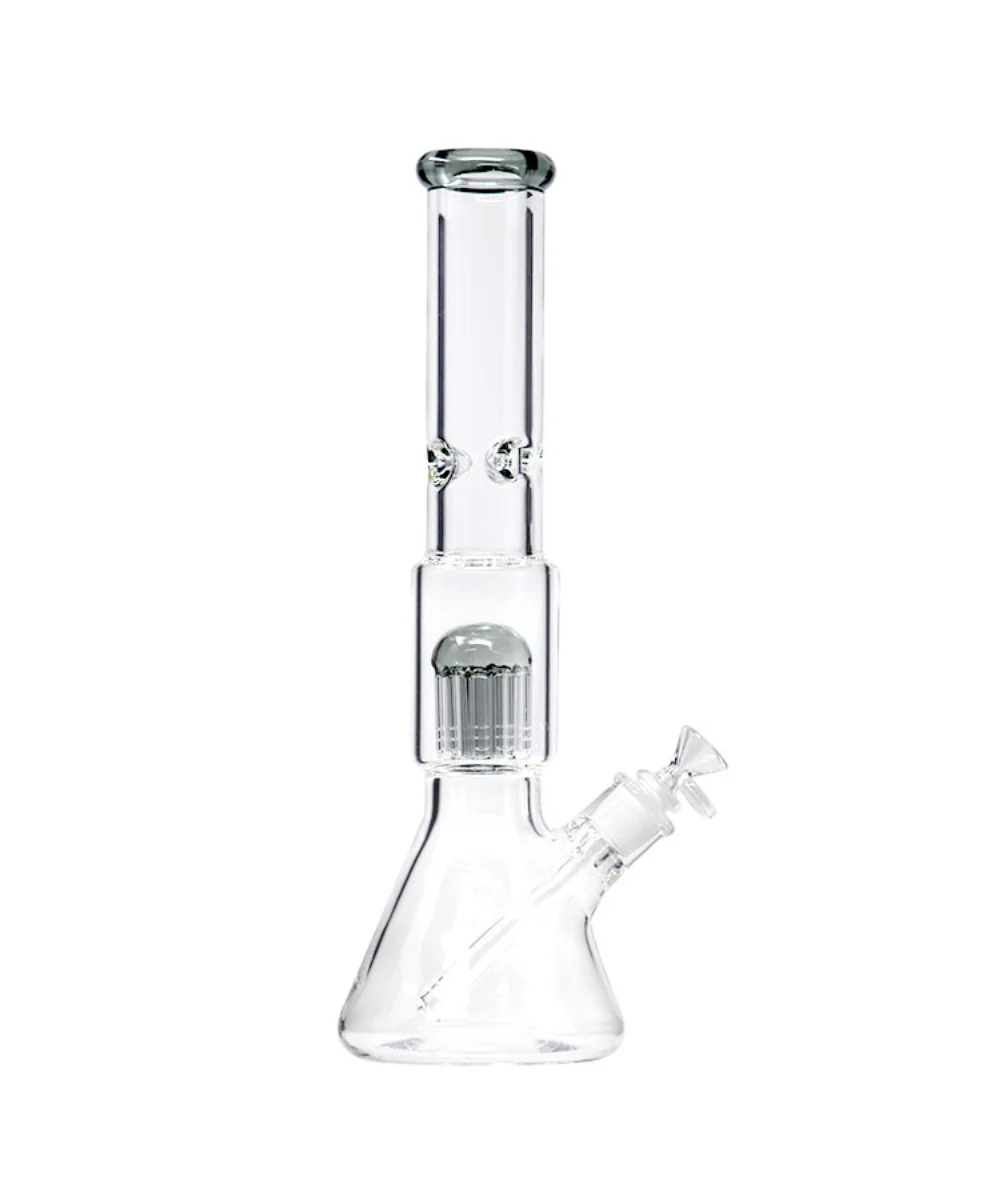 16" 11-Arm Tree Perc Glass Beaker Bong - Image 3