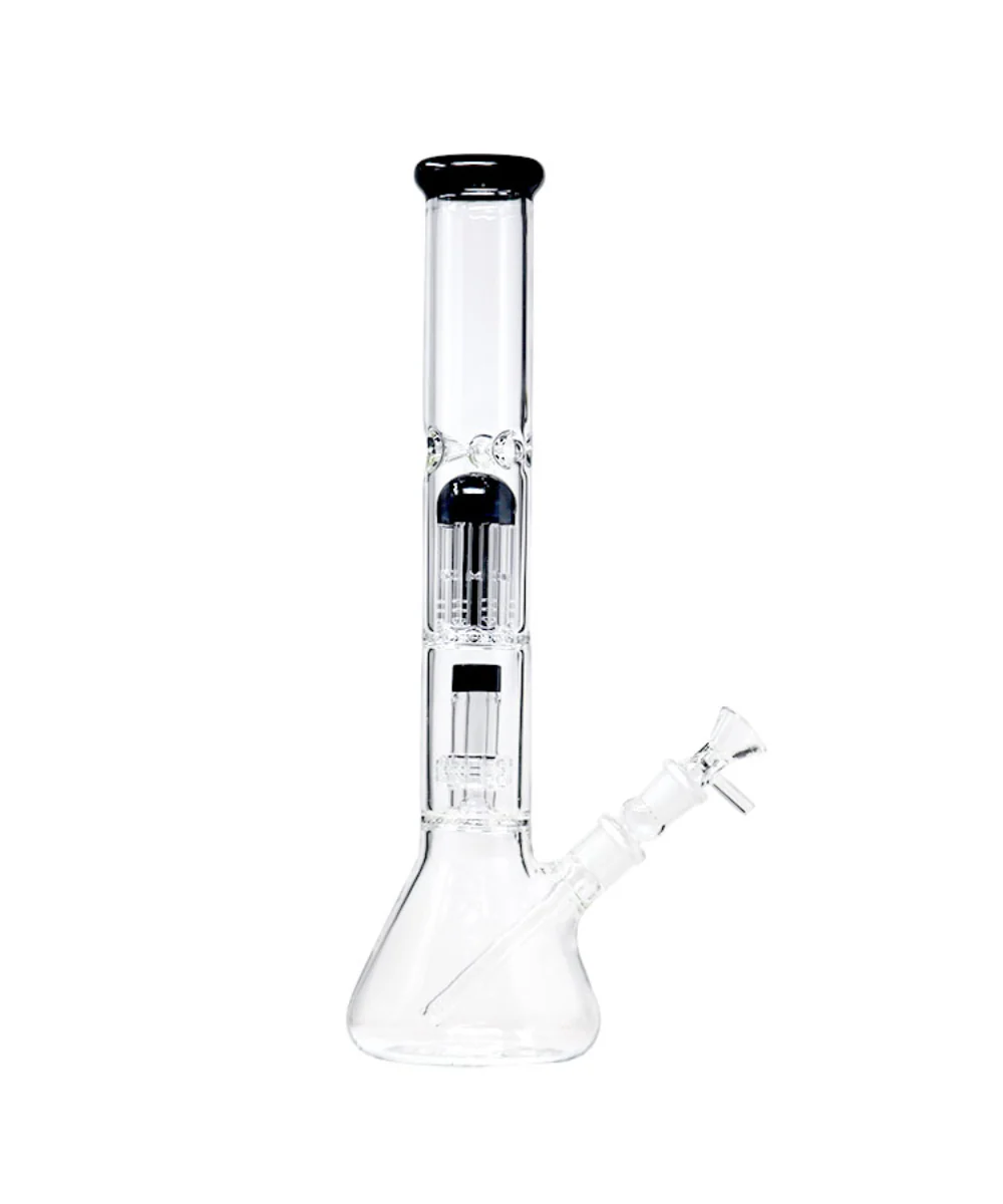 16.5" Showerhead & Tree Perc Glass Beaker Bong - Image 3