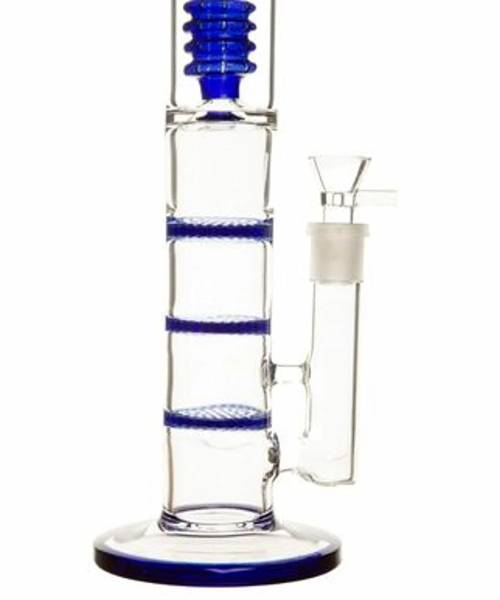 18" Quad Perc Glass Bong - Image 2