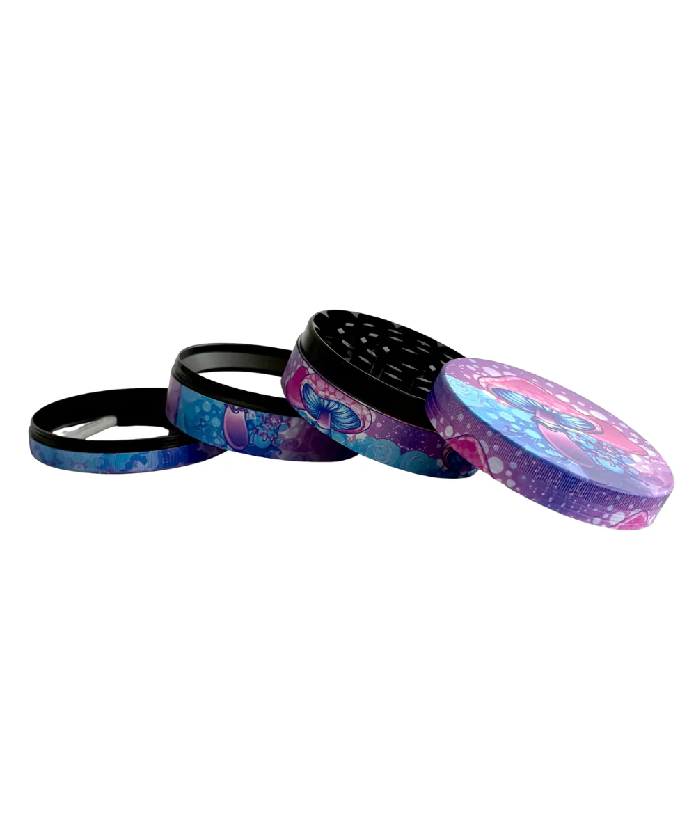 2.5" Mushroom 4-Piece Metal Grinder - Image 2