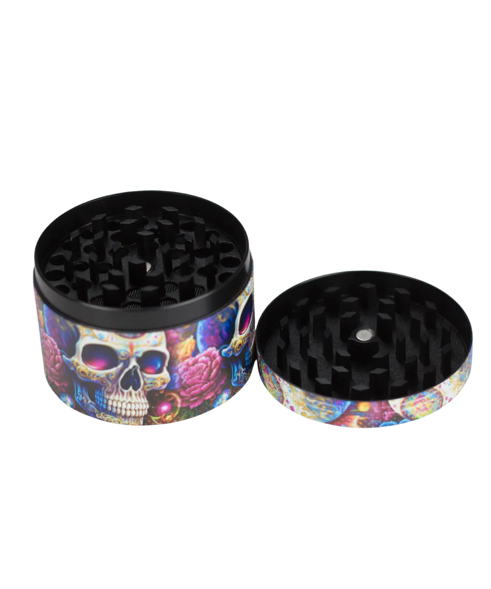 2.5" Skull Design 4-Piece Metal Grinder - Image 3