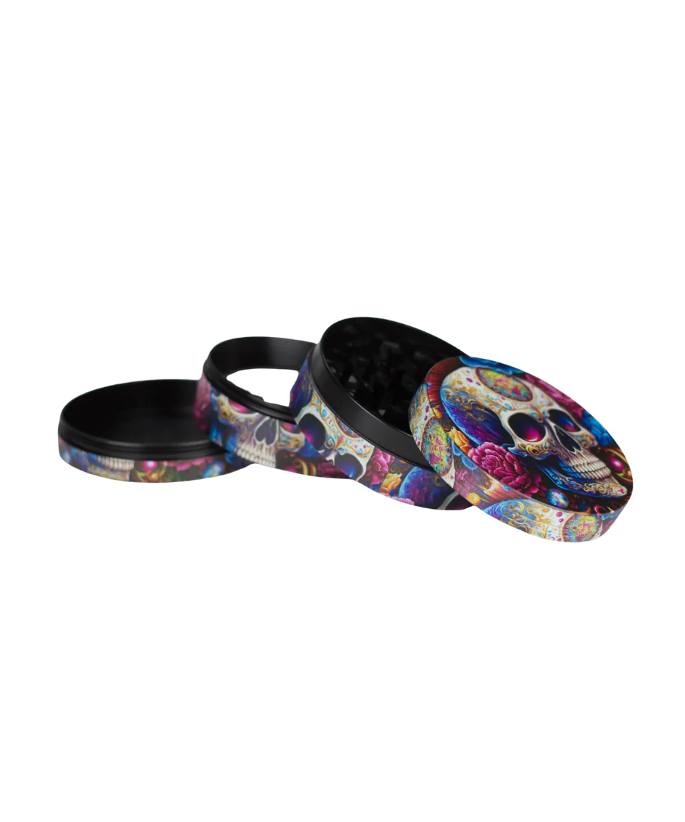 2.5" Skull Design 4-Piece Metal Grinder - Image 4