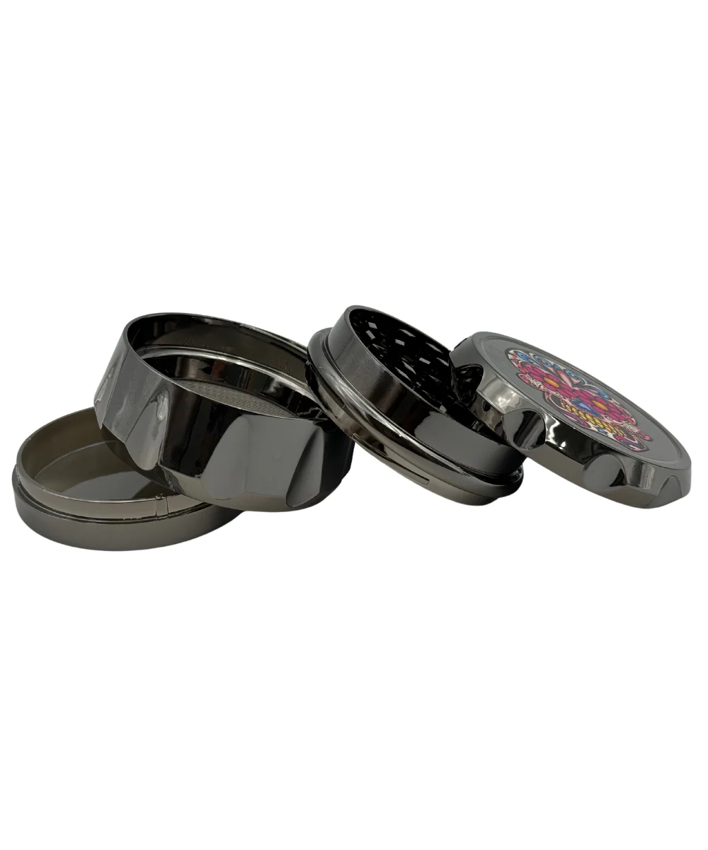 2" Acrylic 4-Piece Skull Grinder - Image 3