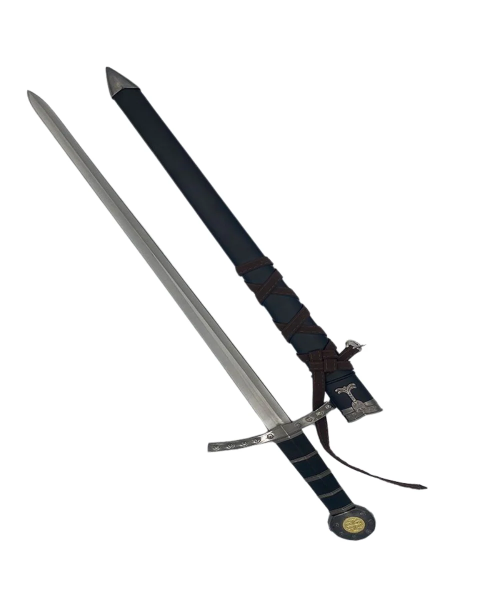 23" Black Medieval Sword - Image 2