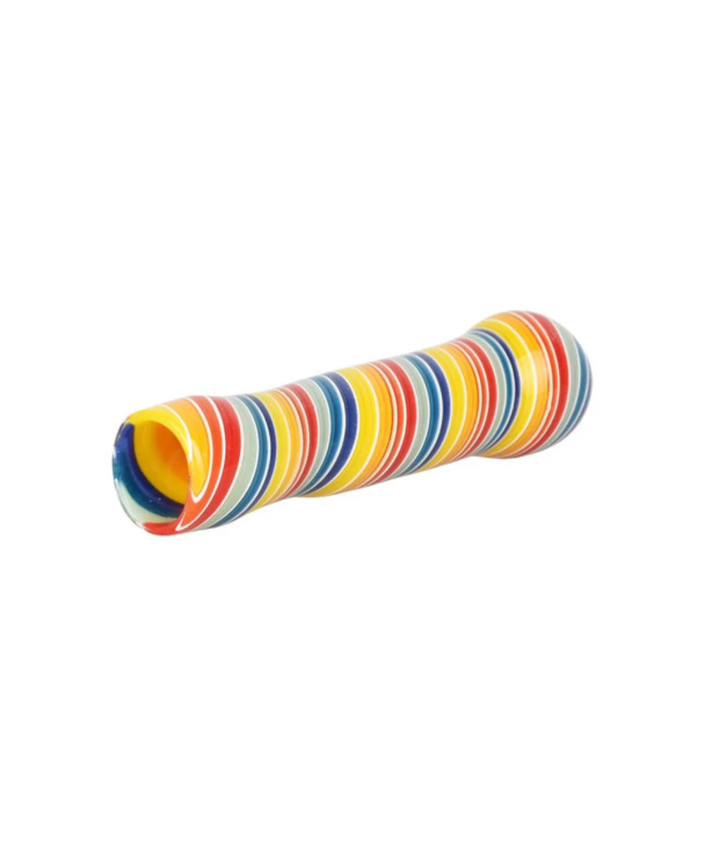 3.5" Rainbow Spiral Glass Bat - Image 2