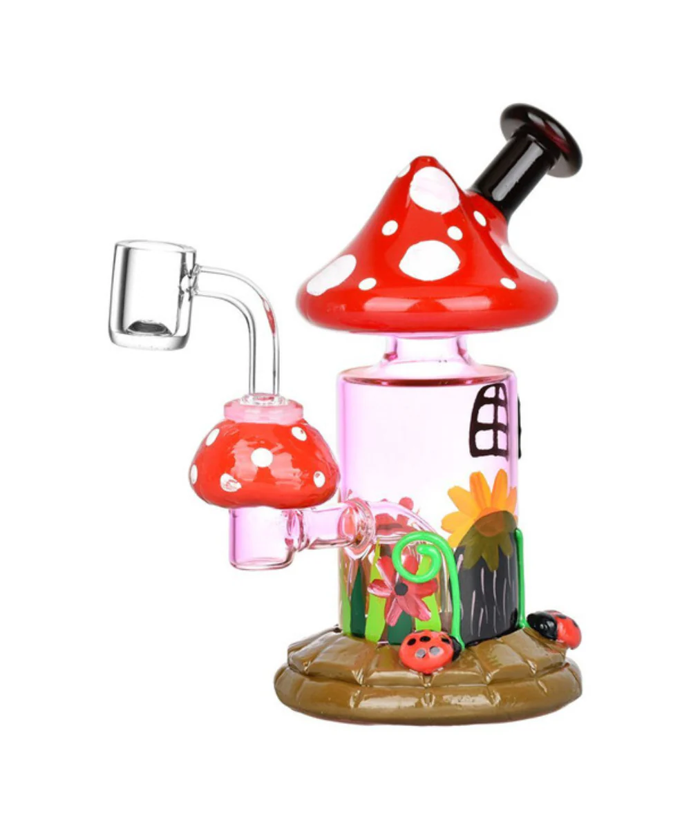 6.25" Magic Shroom Garden Glow Dab Rig - Image 3