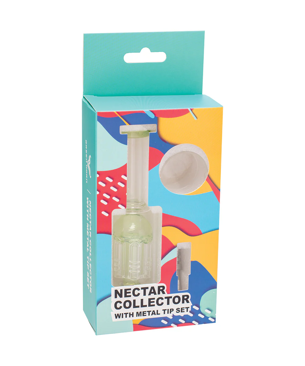 7.5" Glass Nectar Collector With Tree Perc - Image 2