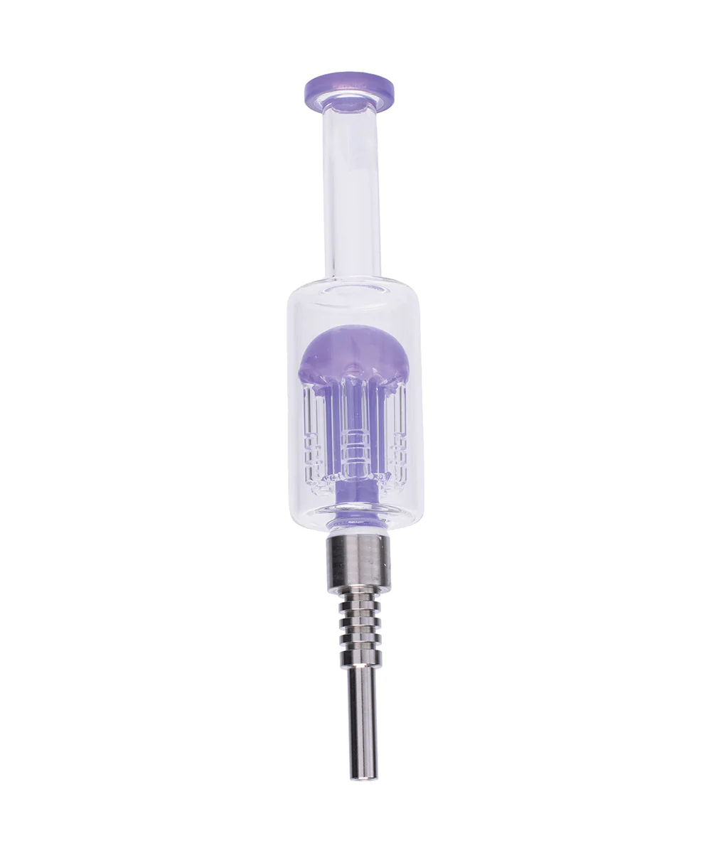 7.5" Glass Nectar Collector With Tree Perc - Image 3