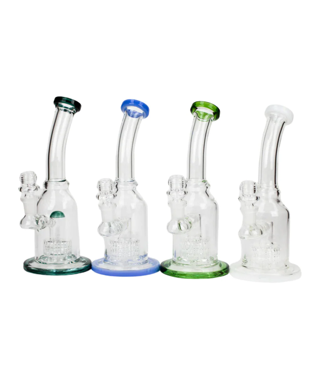 9" Bent Neck Matrix Perc Bubbler - Image 2