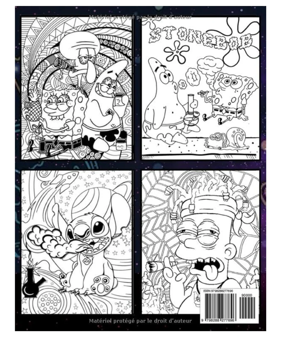90's Stoner Cartoon Colouring Book - Image 2