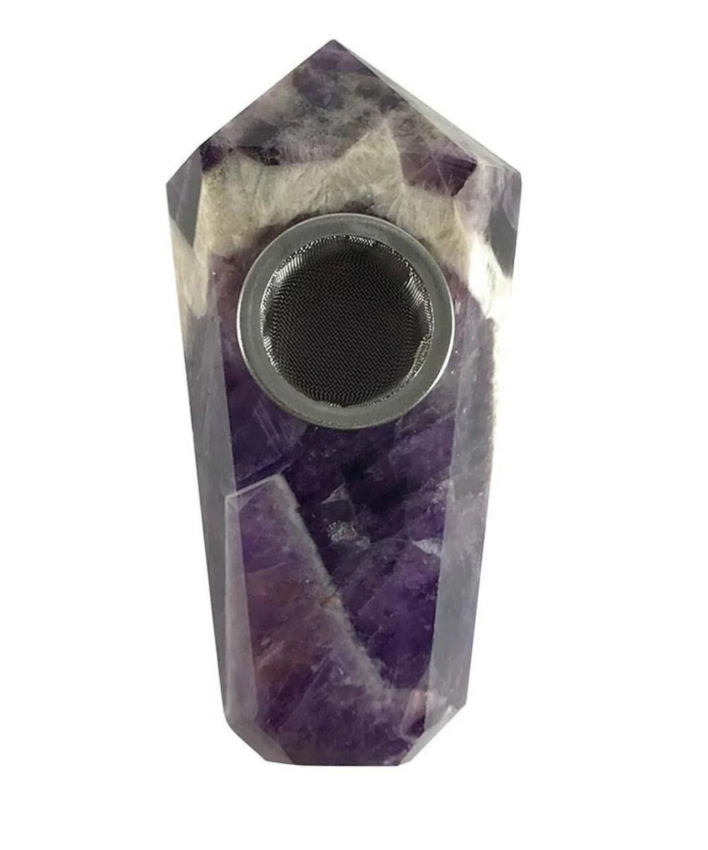 Amethyst Mini Crystal Pipe - Image 2