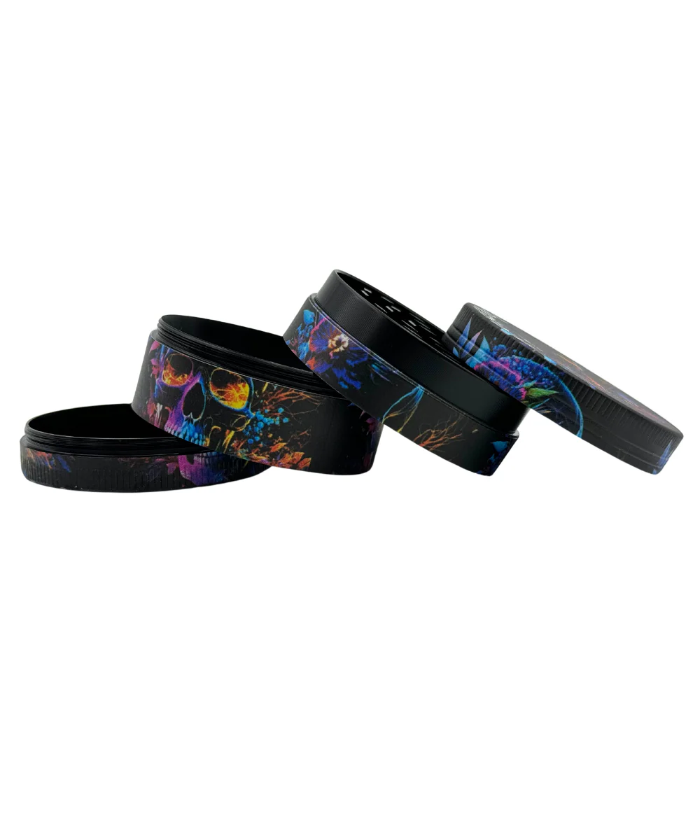 Arsenal Blotched Skull 4-Piece Metal Grinder - Image 2