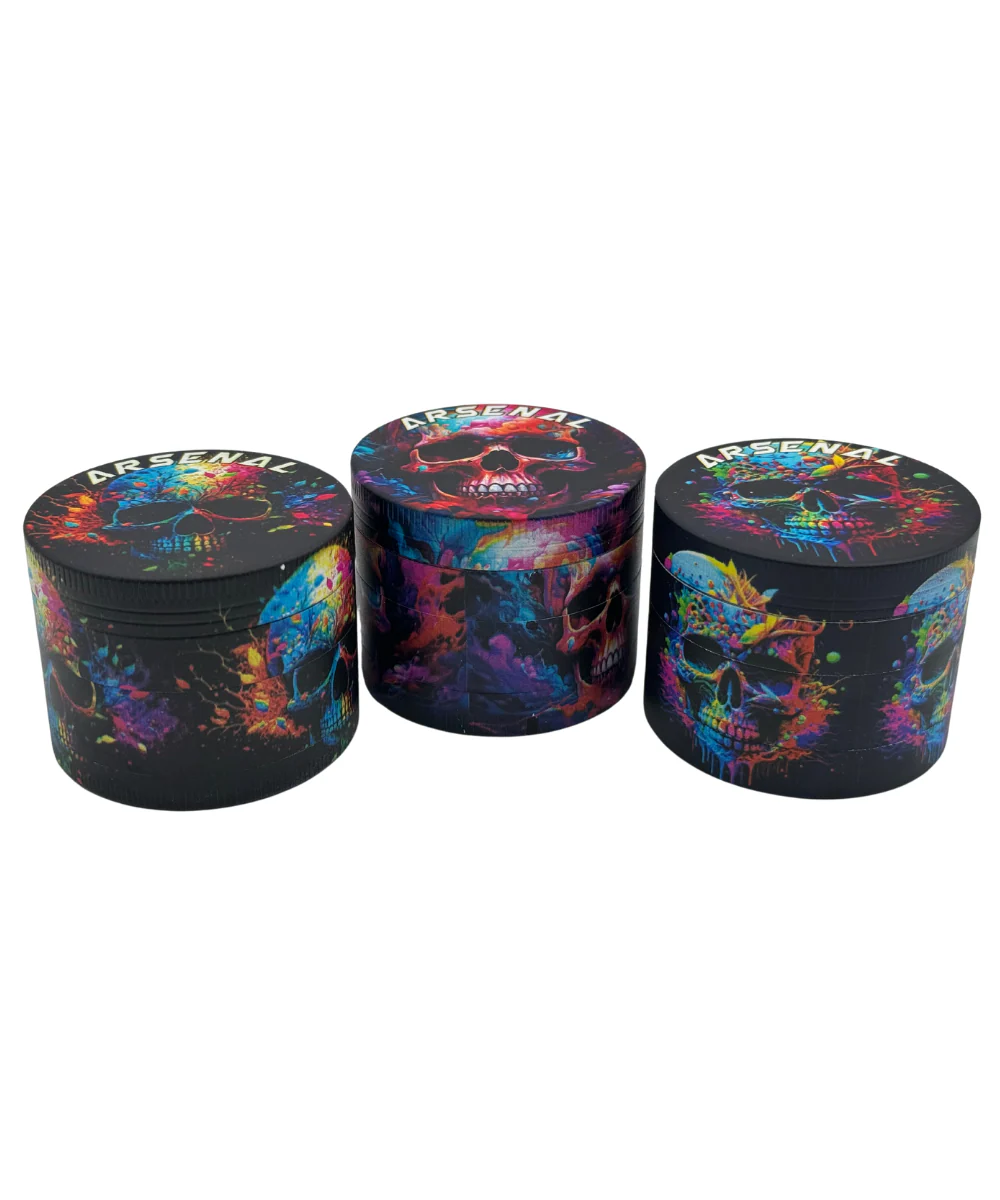 Arsenal Splatter Skull 4-Piece Metal Grinder - Image 3