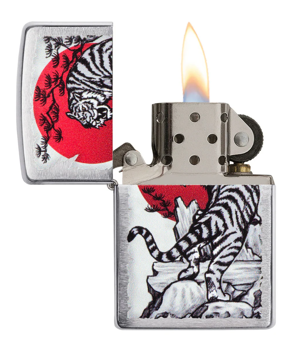 Asian Tiger Zippo Lighter - Image 2