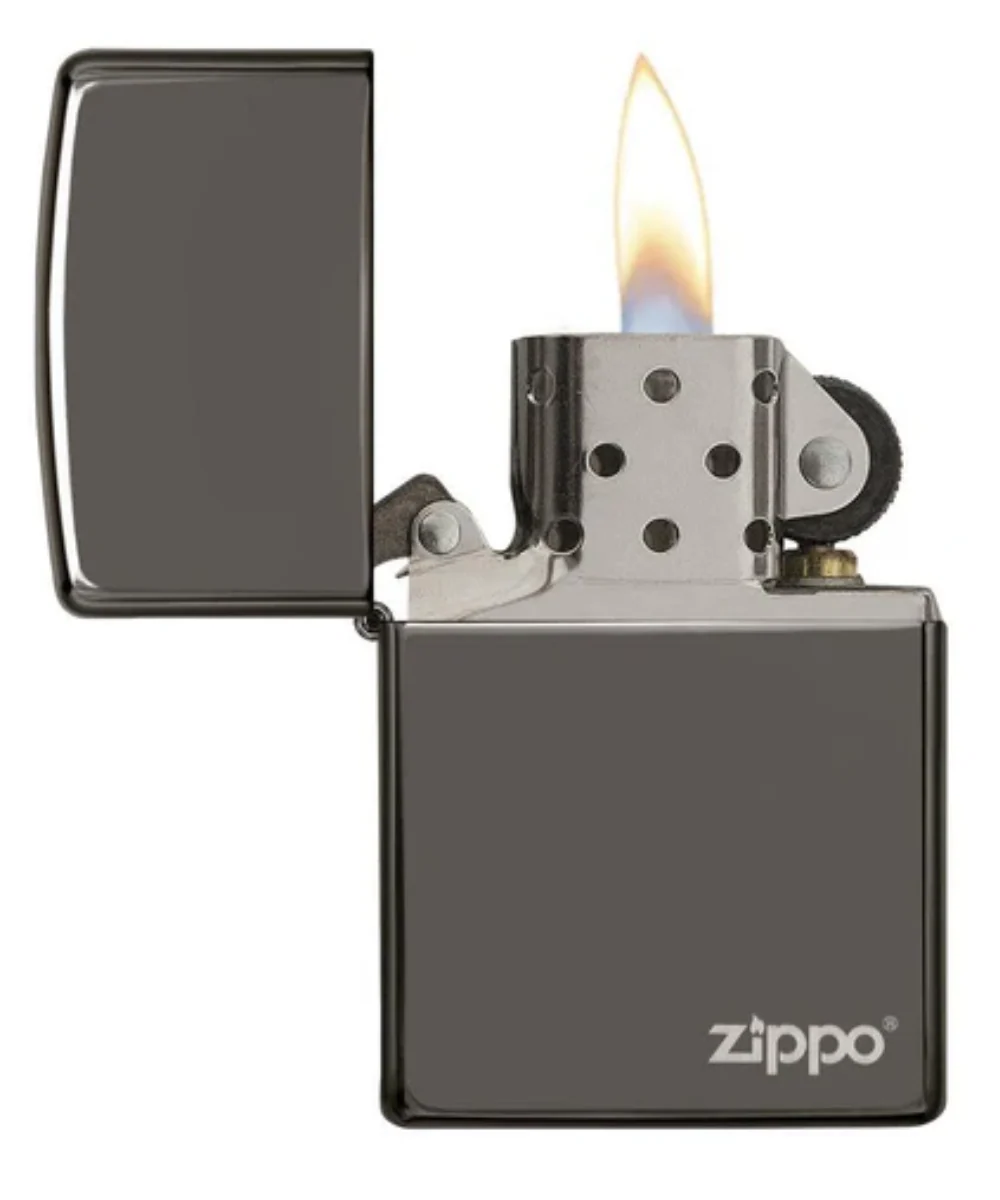 Black Ice With Zippo Logo Zippo Lighter - Image 2