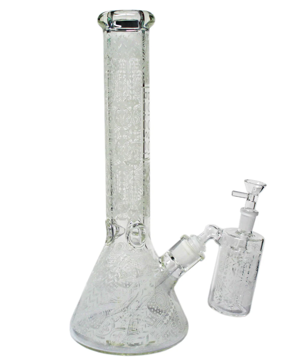 BoroSci 15" Glow In The Dark Bong With Ash Catcher - Image 3