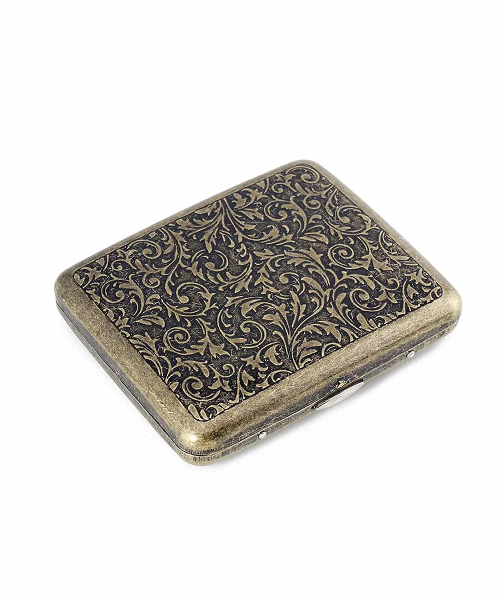 Brass Metal Cigarette Case With Gift Box - Image 2