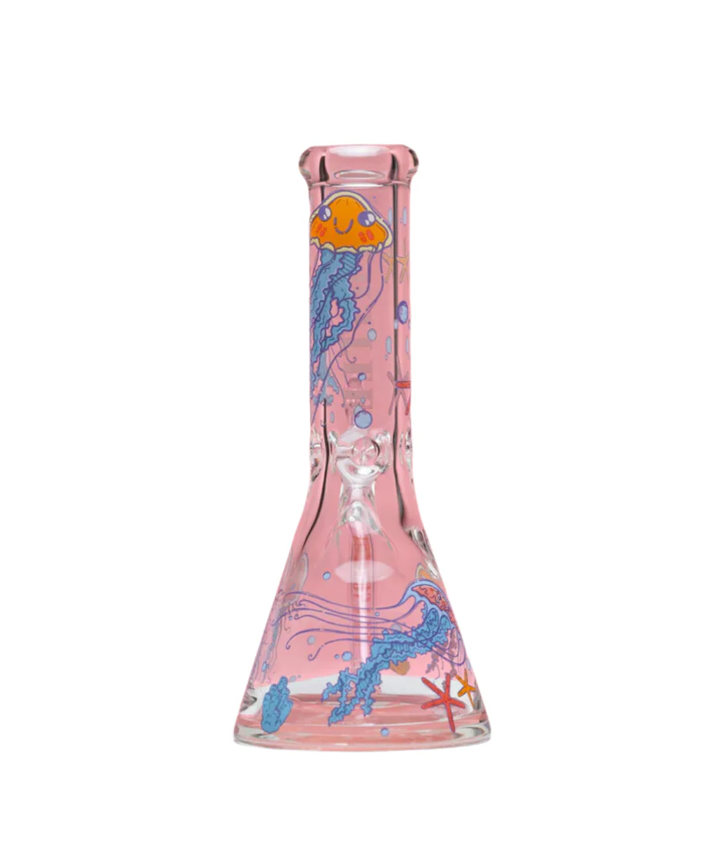 Castle Glassworks 12" Jellyfish Beaker Bong - Image 3