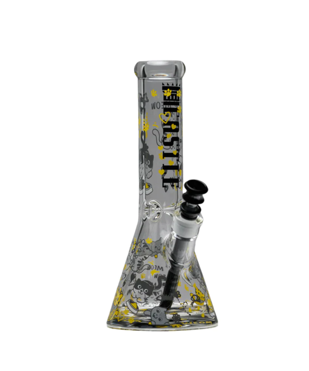 Castle Glassworks 12" Kitty Beaker Bong - Image 2