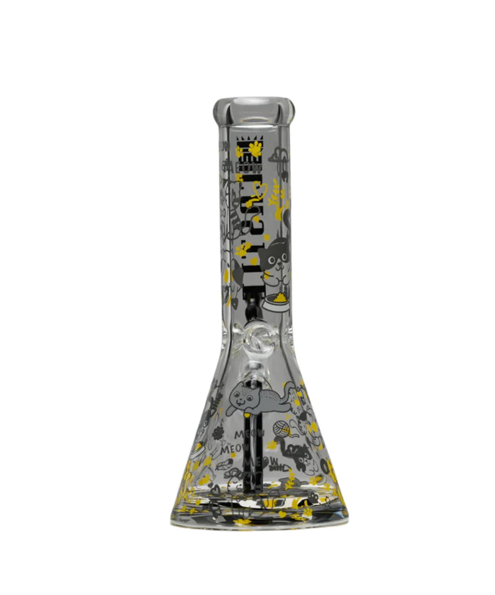 Castle Glassworks 12" Kitty Beaker Bong - Image 3