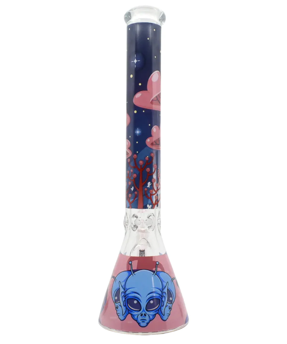 Castle Glassworks Alien Glass Beaker Bong - Image 2