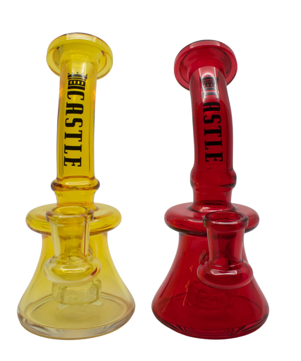 Castle Glassworks Coloured Showerhead Perc Oil Rig - Image 3