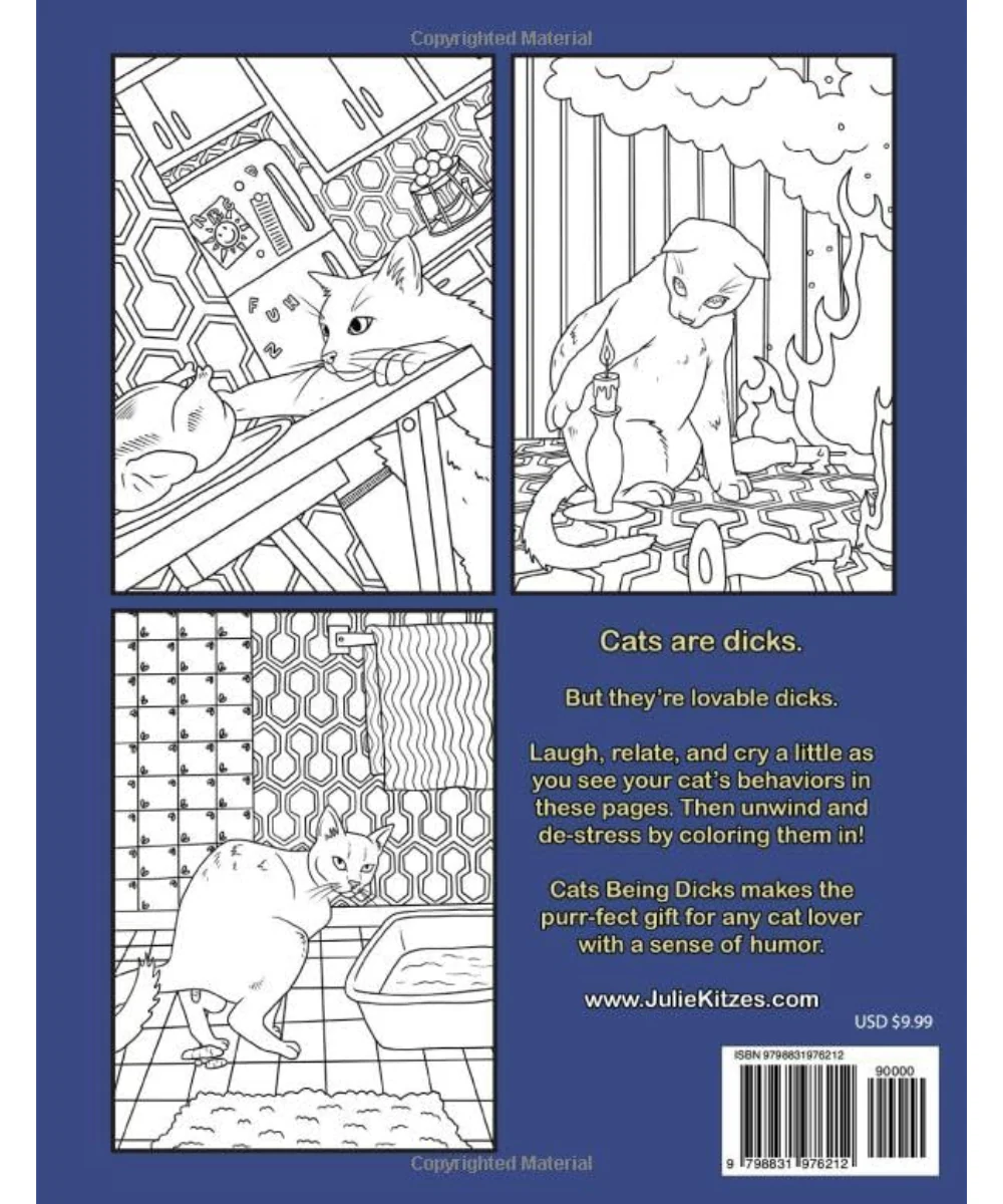 Cats Being Dicks Colouring Book - Image 2