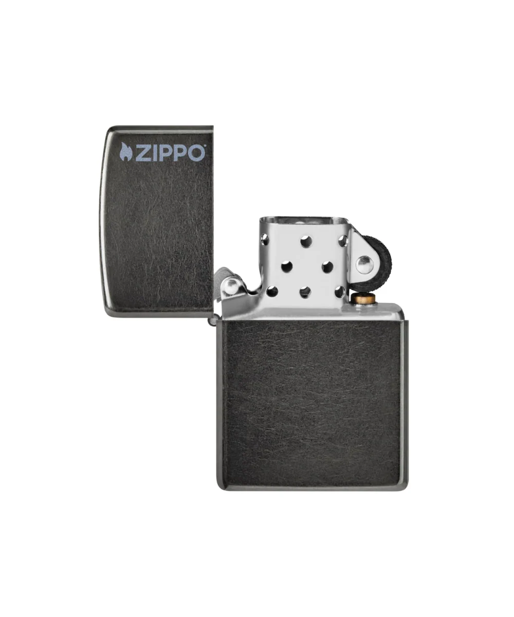 Classic Grey With Zippo Logo Zippo Lighter - Image 2
