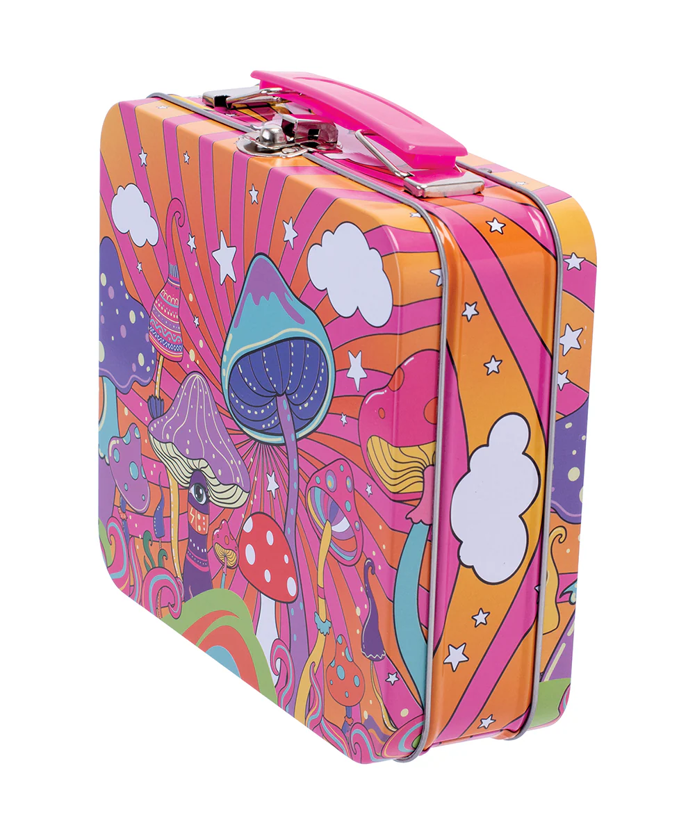Dancing Mushrooms Tin Stash Box - Image 3