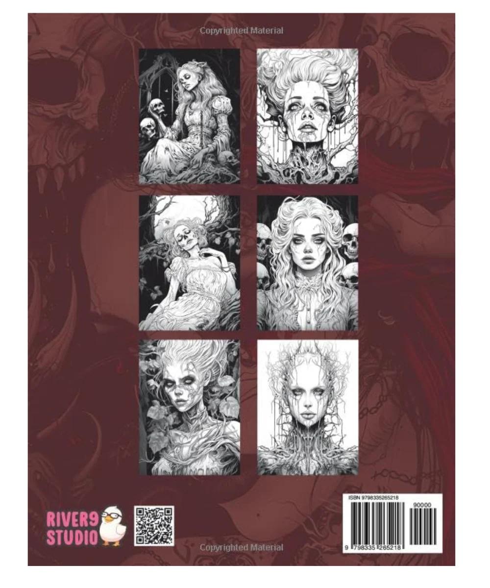 Dark Beauty Colouring Book - Image 2