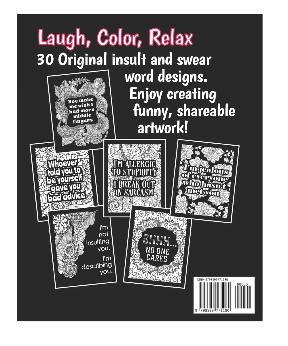 Dear Asshole Adult Colouring Book - Image 2