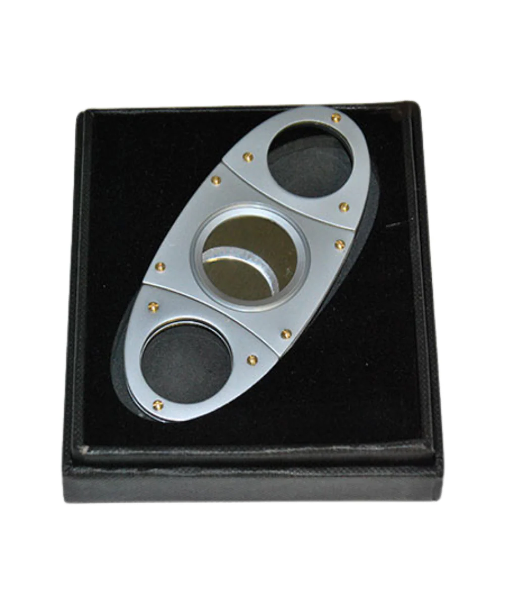 Double Blade Metal Cigar Cutter - Image 2
