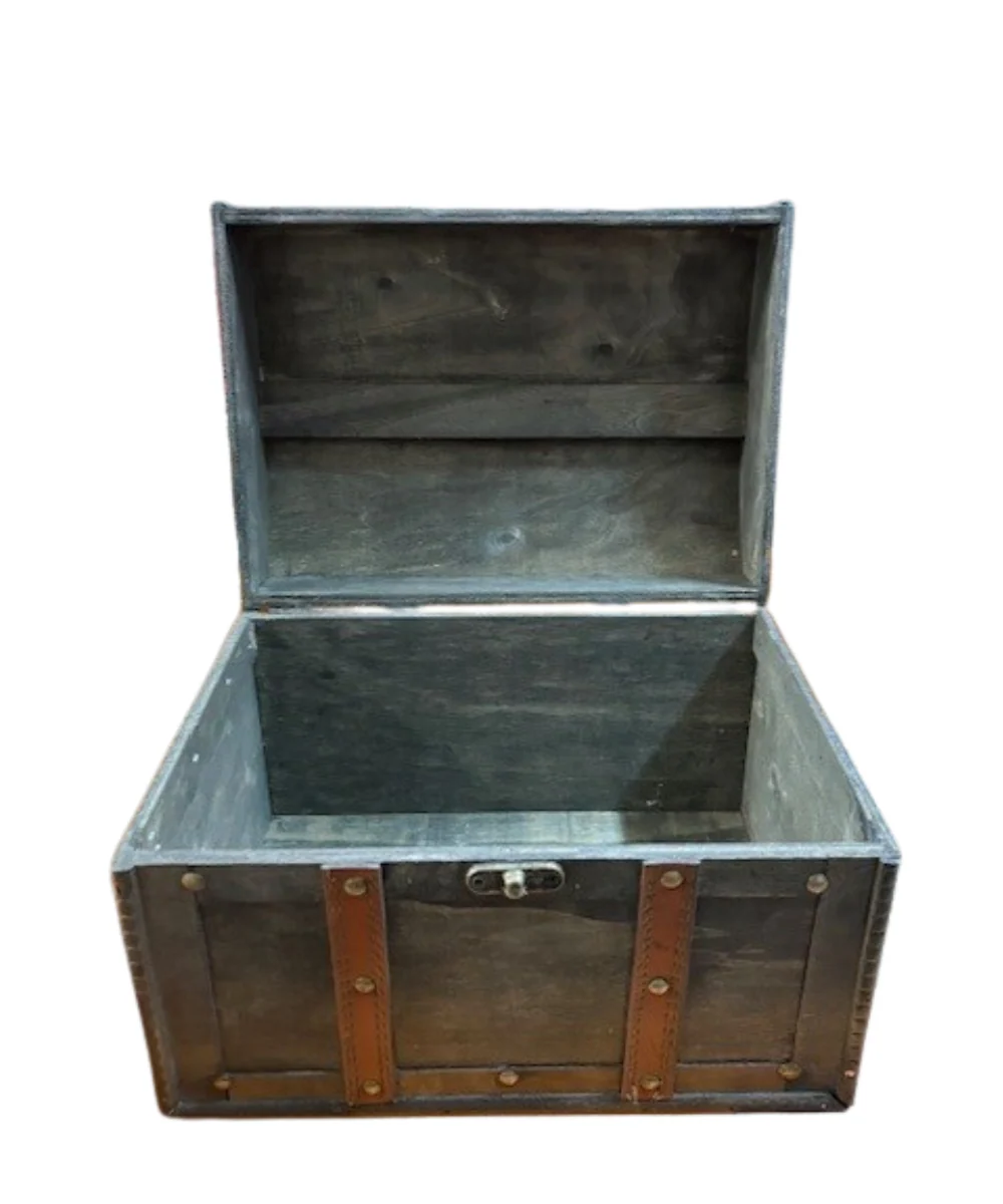 Extra Large Wooden Chest With Handle - Image 2