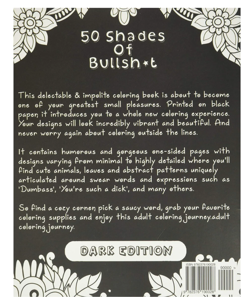 Fifty Shades Of Bullshit Adult Colouring Book - Image 2