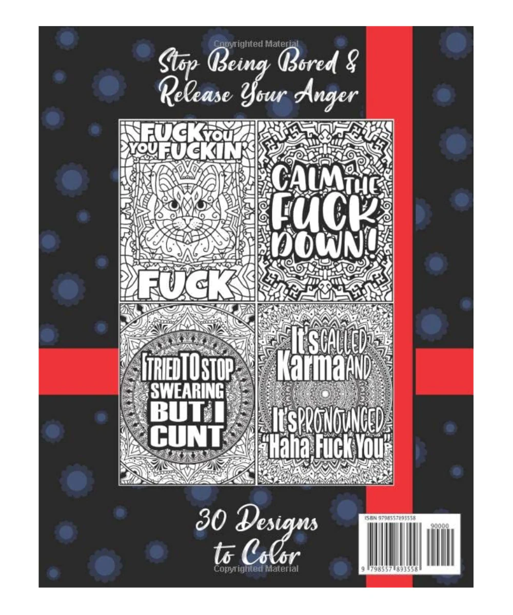 Fuck Off I'm Colouring Swearing Colouring Book - Image 2