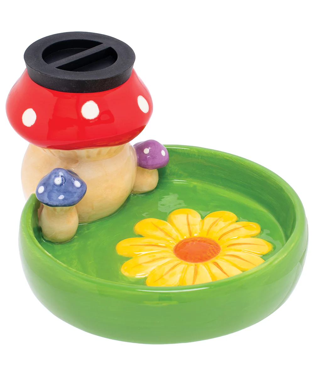 Fujima Mushroom & Flowers Stashtray - Image 2