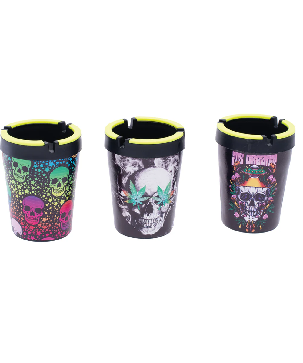 Fujima Skull & Leaf Butt Bucket Ashtray - Image 2