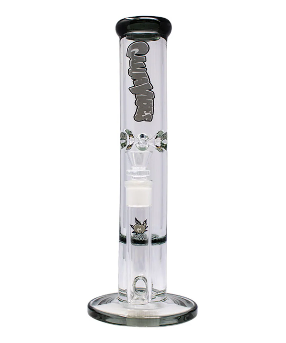 GanjaVibes Honeycomb Perc Glass Bong - Image 4