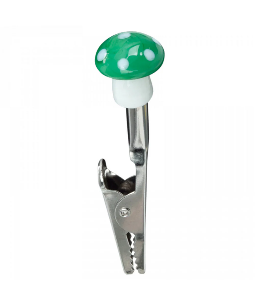 Glass Mushroom Roach Clip - Image 2