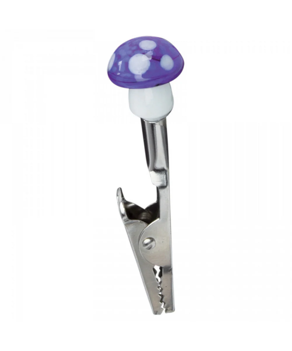 Glass Mushroom Roach Clip - Image 3