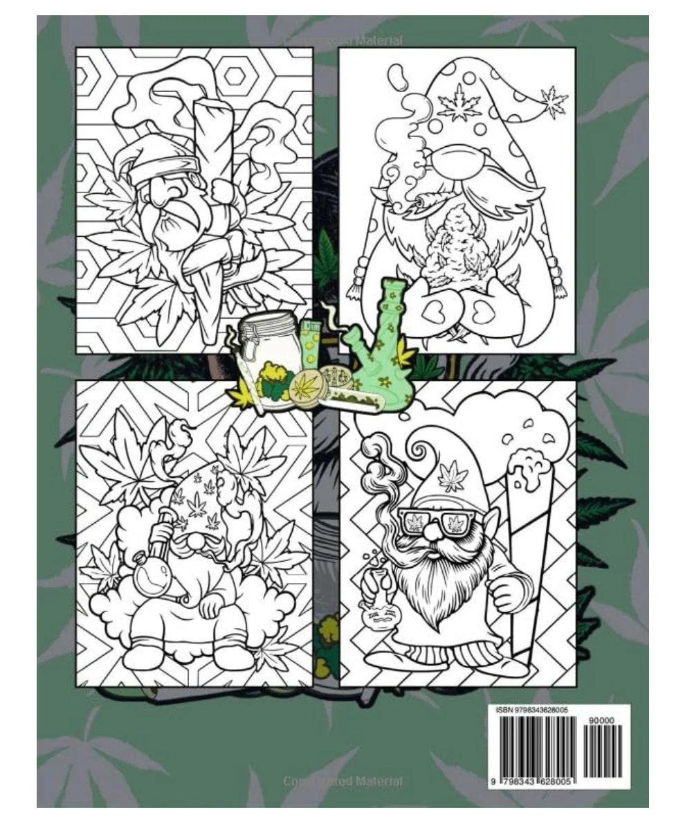 Gnome Stoner Colouring Book - Image 2