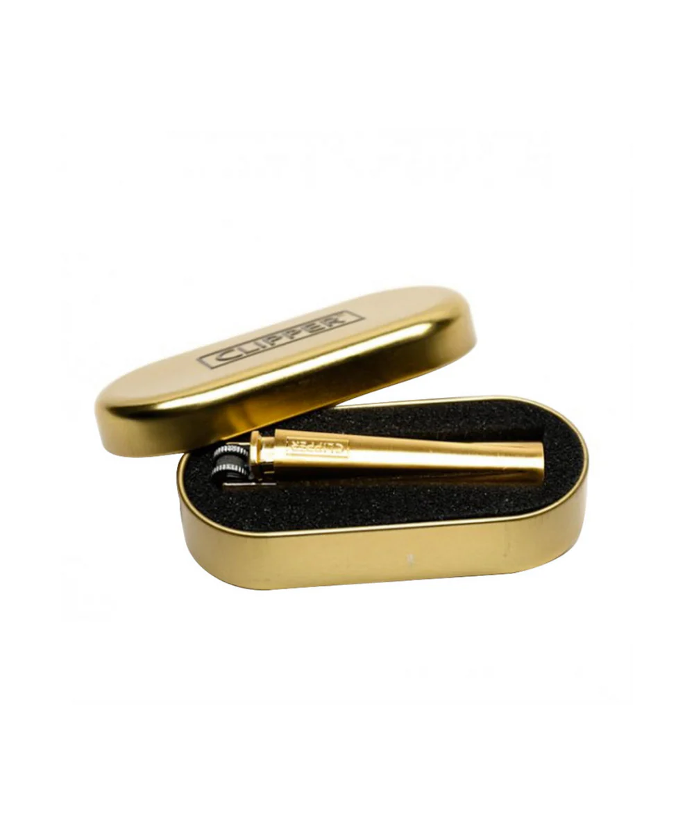 Gold Metal Clipper Lighter - Image 2