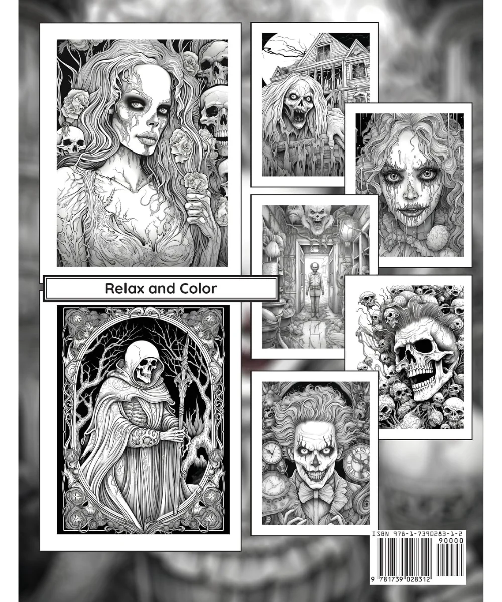 Horror Colouring Book - Image 2