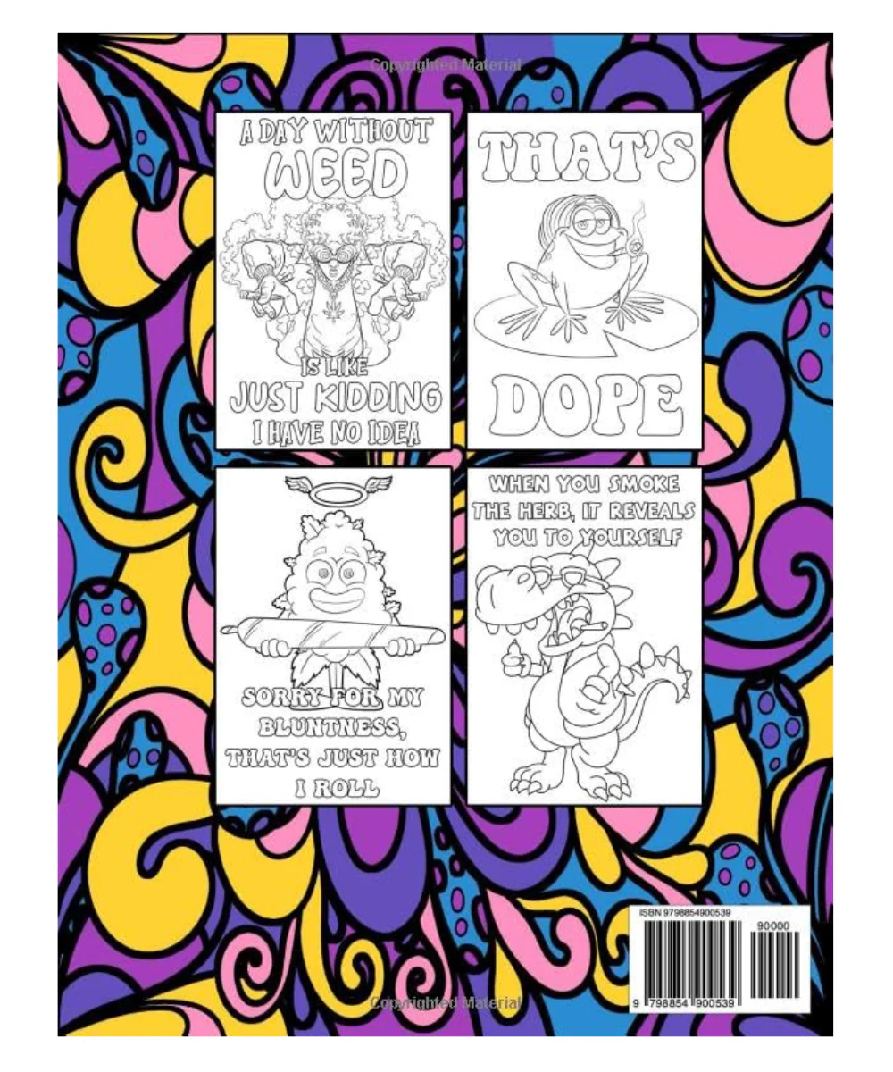 If We All Had A Bong We'd All Get Along Colouring Book - Image 2
