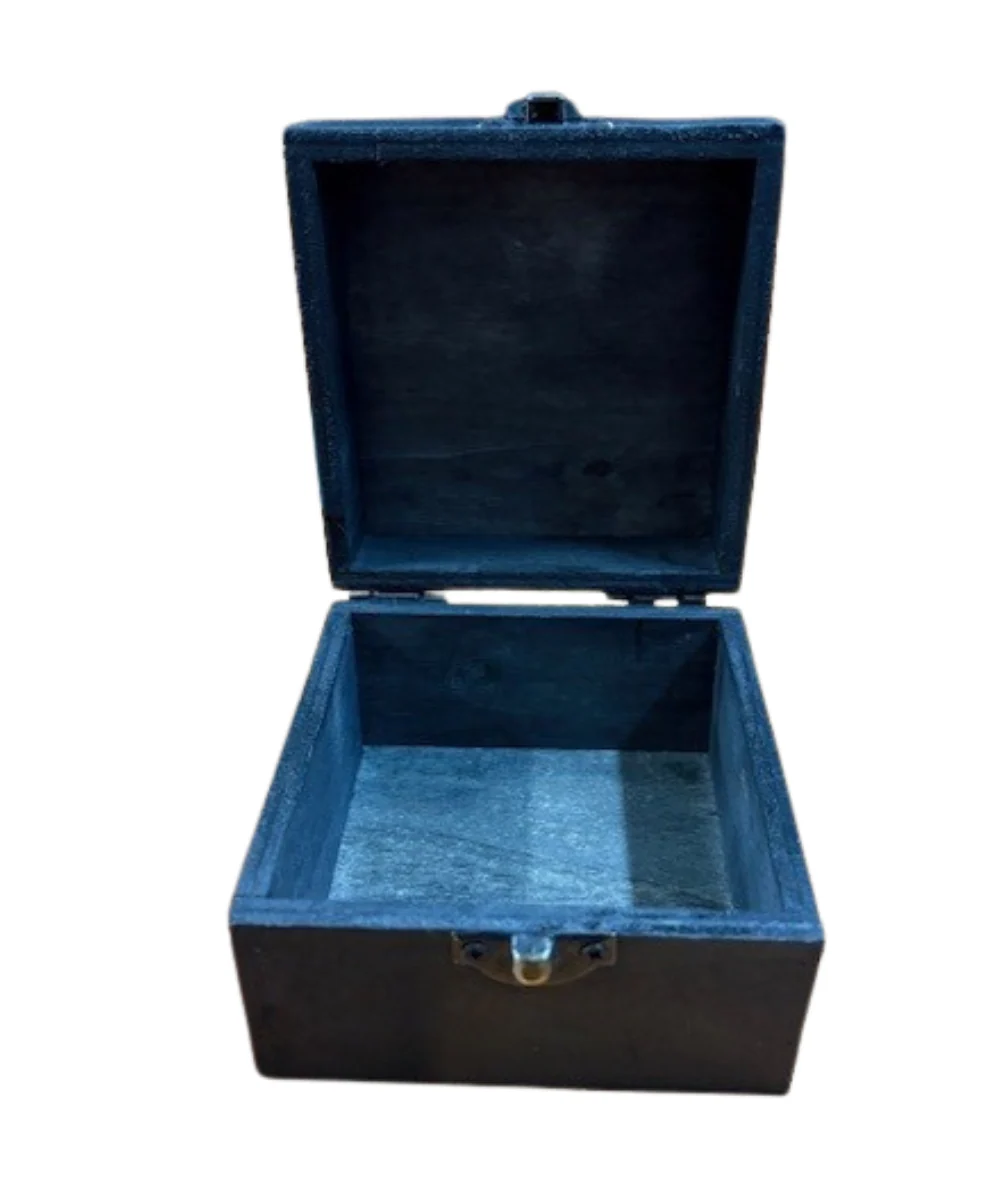 Large Square Wooden Box - Image 2