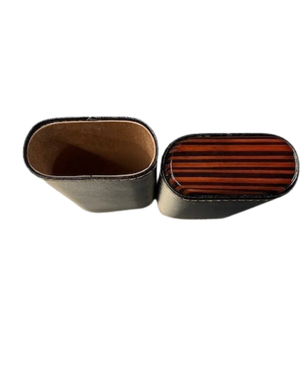 Leather Cedar Lined Cigar Case - Image 3