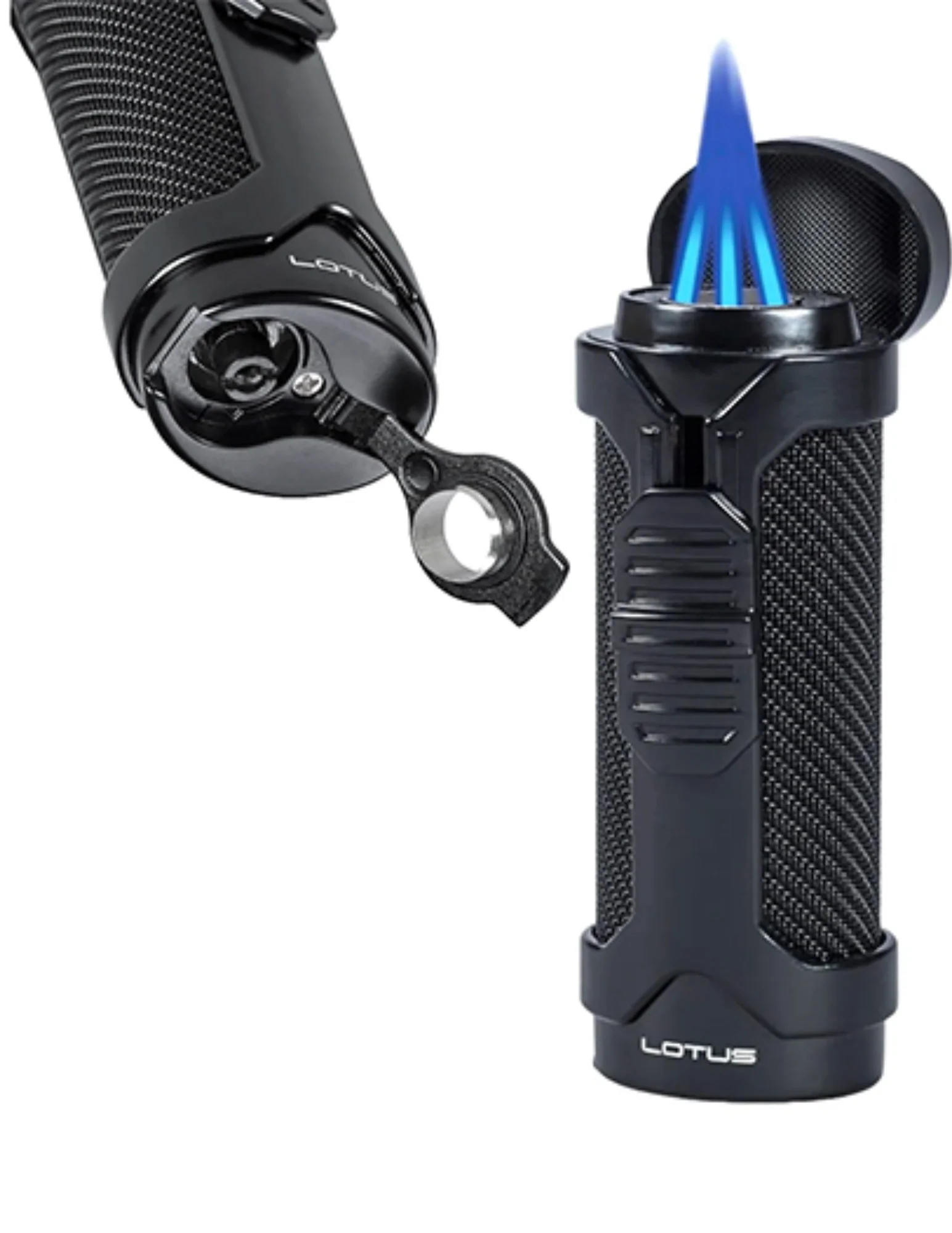 Lotus Armor Triple Flame Torch Lighter With Punch - Image 2